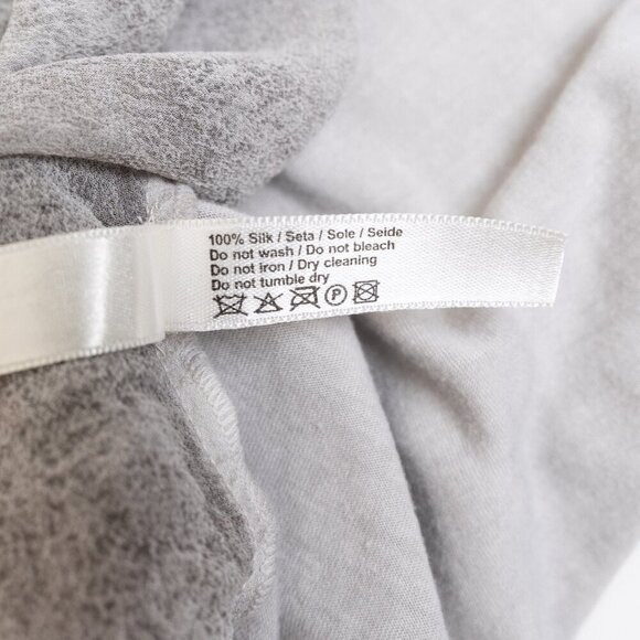 Umit Unal Acid Spray Top Oversized Blouse 100% Silk in Gray - Picture 16 of 16